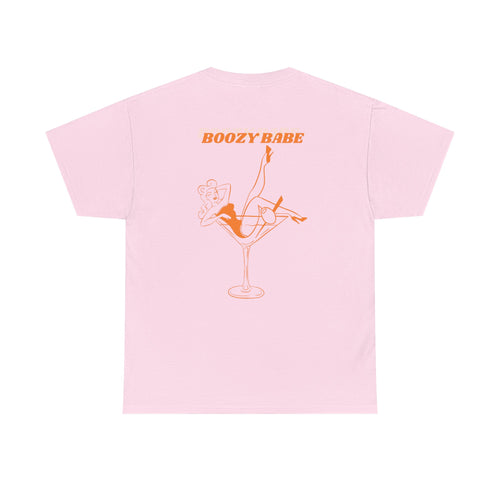 Boozy Babe - Stylish Unisex Heavy Cotton Tee - Bubbly & Bold Collection